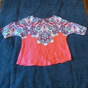2/$20 light and satiny 3/4 sleeve top